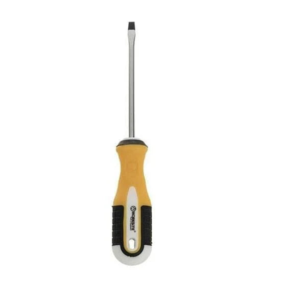 Worksite Flat Head Screwdriver 5 * 100 Made of Highly Durable CR-V Steel
