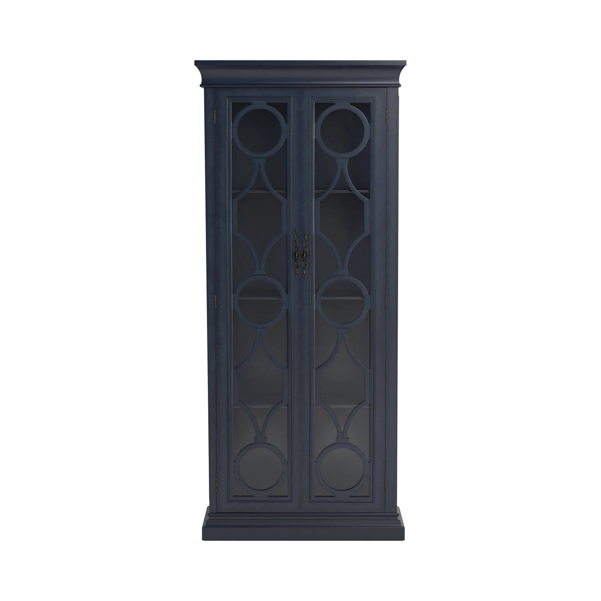 2-Door Display Tall Cabinet Antique White - 951827 Pie's Variety Store