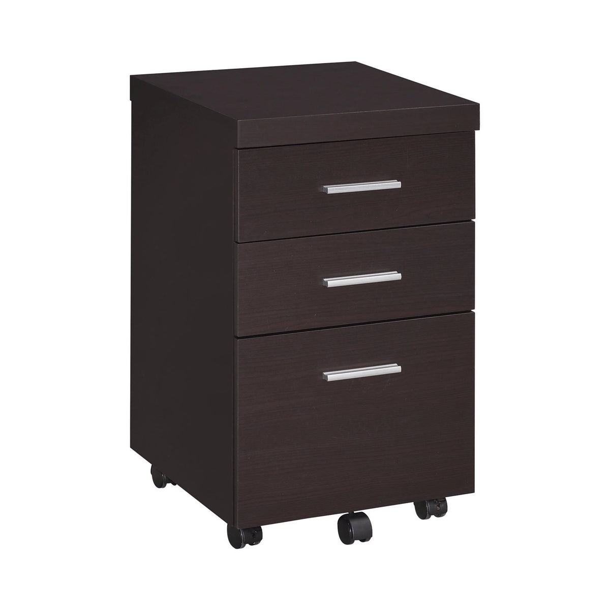 Skylar Computer Desk With Keyboard Drawer Cappuccino 4PC Set - 800901-S3 Pie's Variety Store