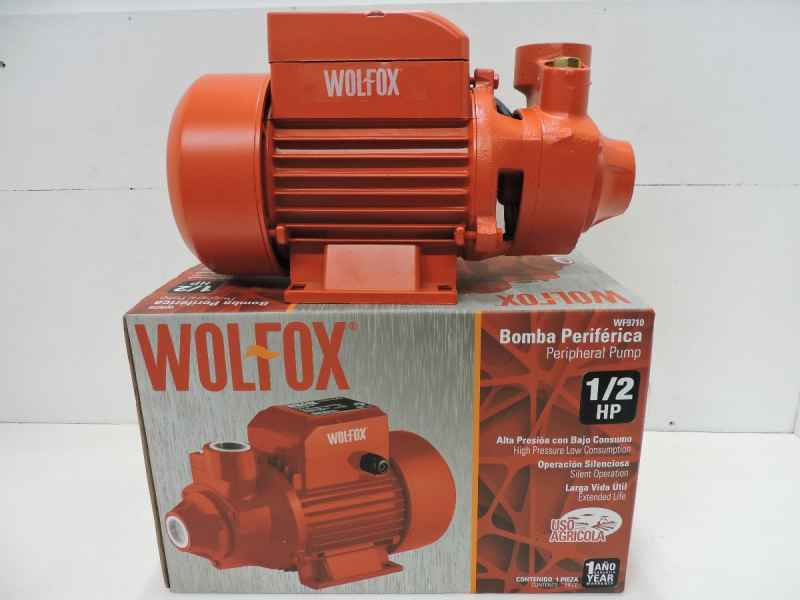 Wolfox 1/2 HP Peripheral Water Pump - Ideal pump for irrigation work and high volumes of water - WF9710 MEGA