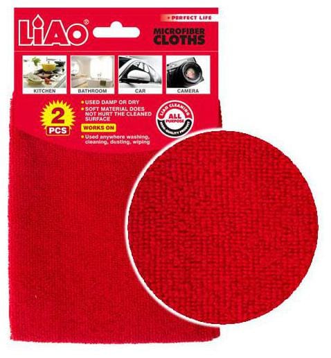 Liao Solid 2 Pack Microfiber Edge-less Cloth