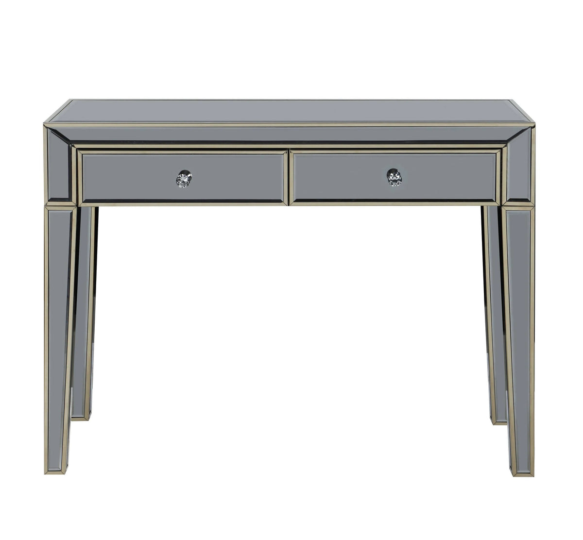 2-Drawer Console Table Grey And Champagne - 950936 Pie's Variety Store