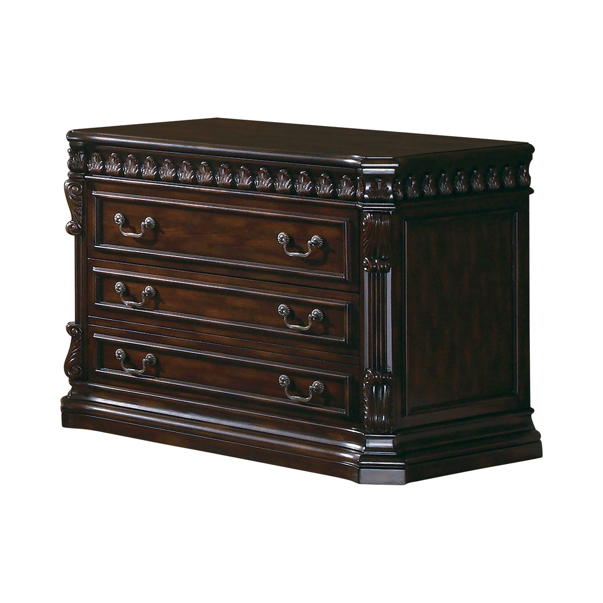 Tucker 3-Drawer File Cabinet Rich Brown - 800802 Pie's Variety Store