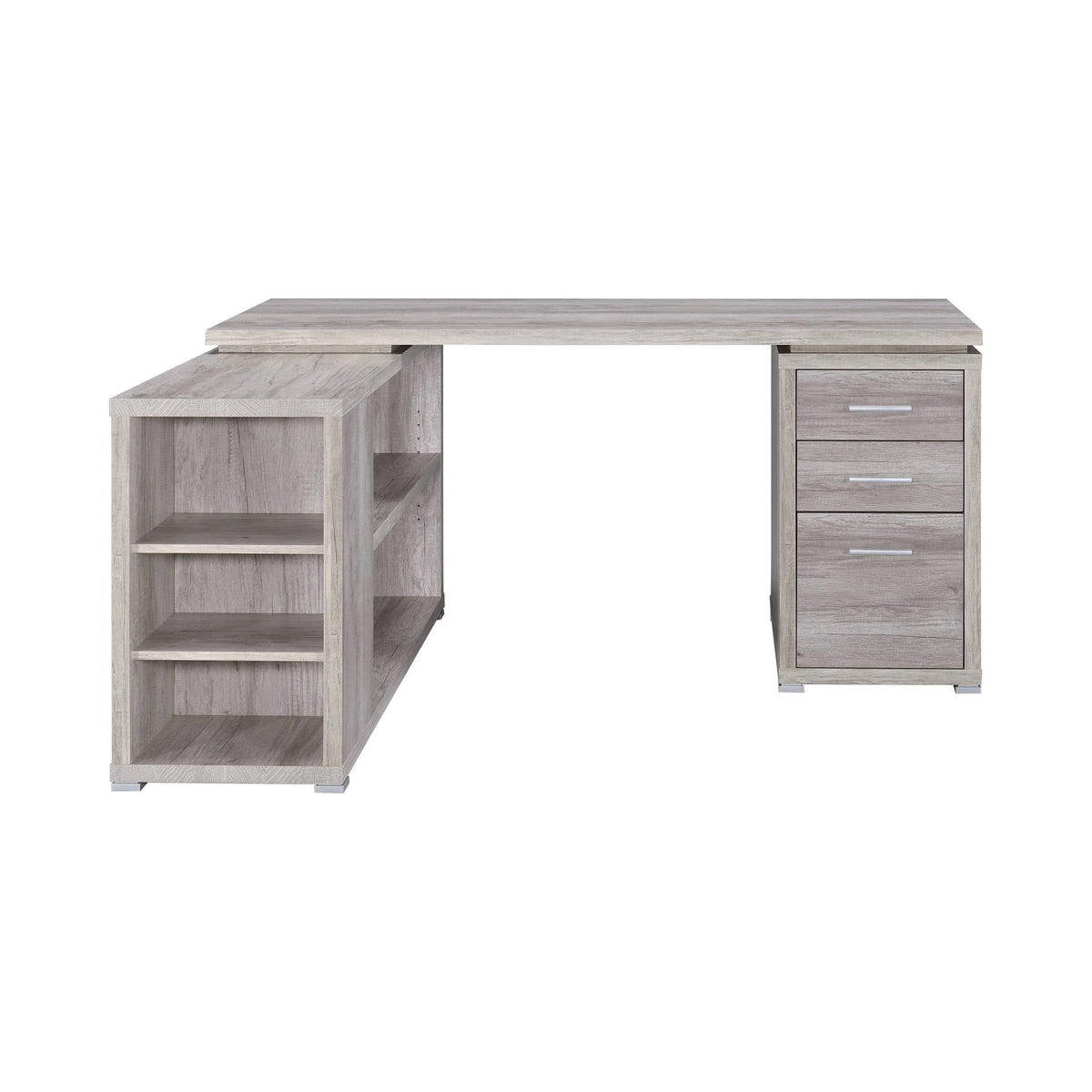 Yvette L-Shape Office Desk White - 800516 Pie's Variety Store