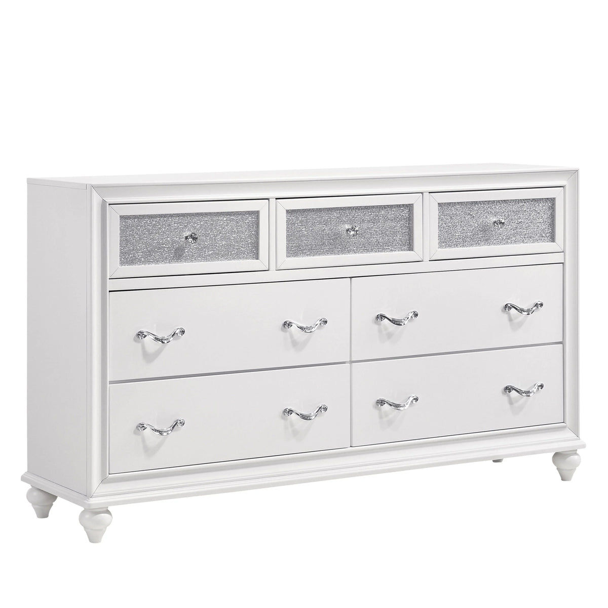 Barzini 7-Drawer Dresser White - 205893 A-Z Store Nadia