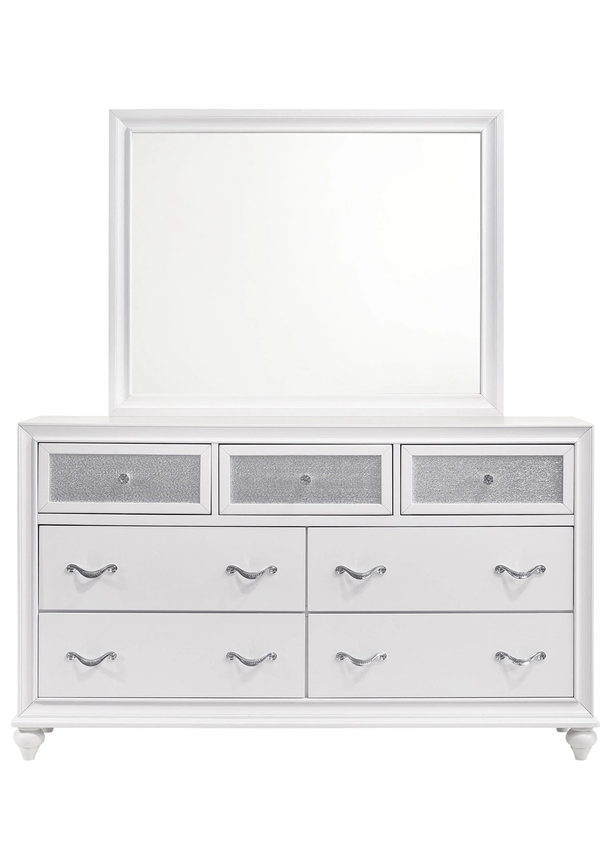 Barzini 7-Drawer Dresser White - 205893 A-Z Store Nadia