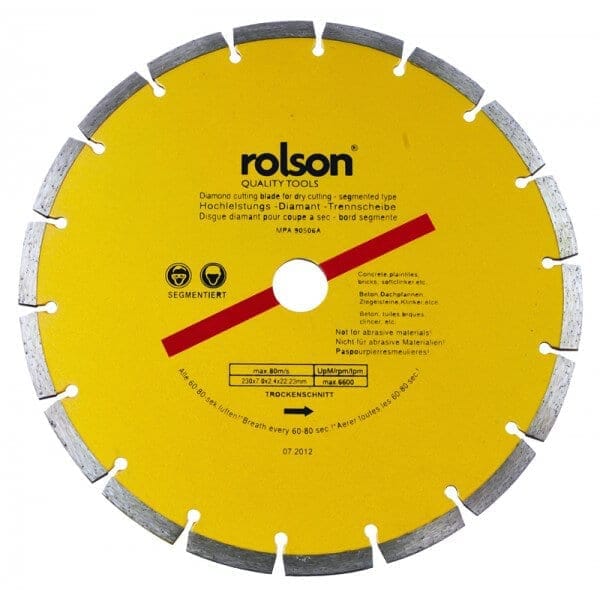 ROLSON Tile Cutting Disc 4.5 Inches SEG - ROL24394 CHMEGA