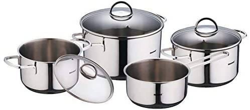 Bergner 7 Piece Classic Cookware Set is made from high grade materials and features a capsuled aluminium bottom to allow perfect heat distribution and energy efficient cooking every time A fantastic blend of practicality and functionality - 6296 Elegant AccScents