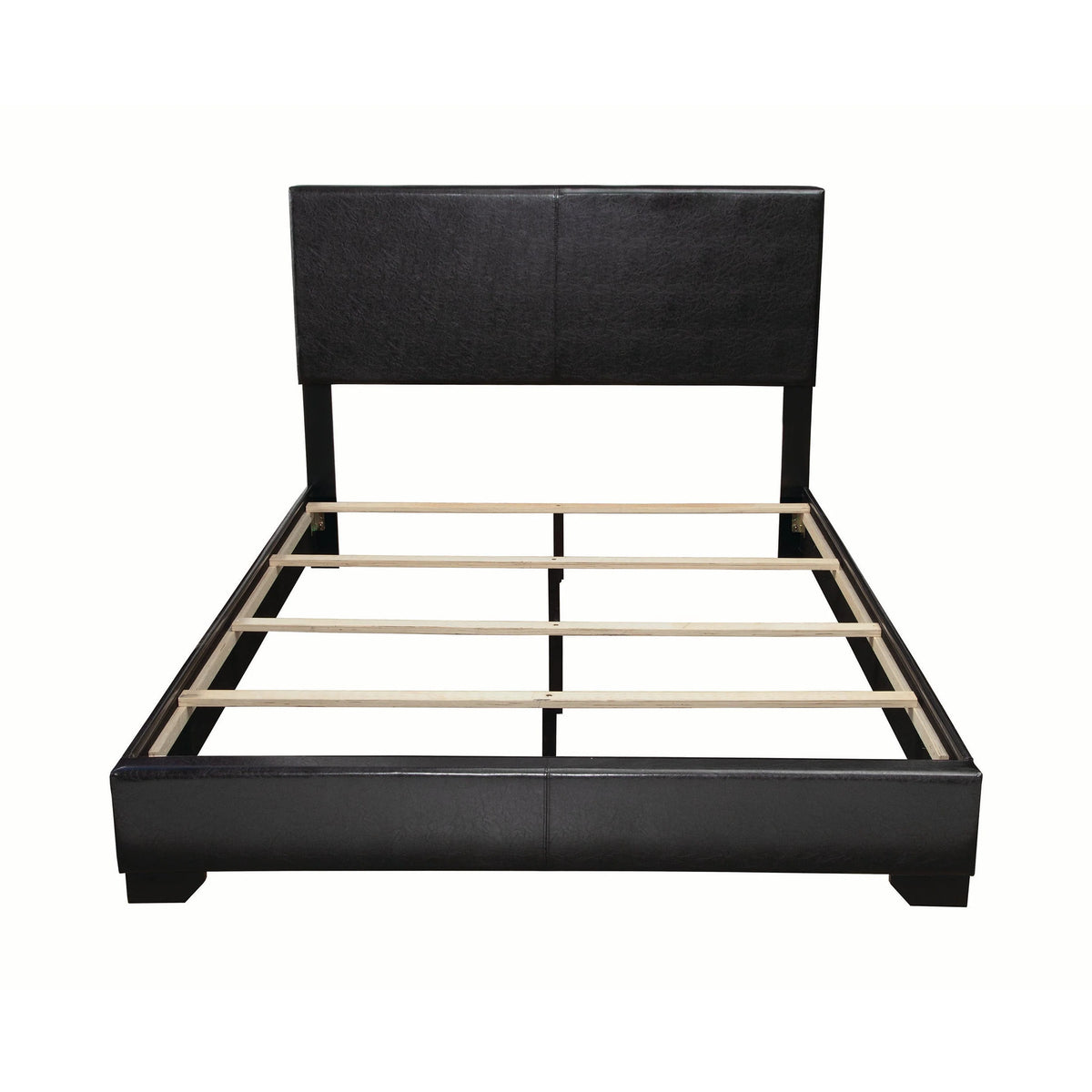 Conner Full Upholstered Panel Bed Black - 300260F A-Z Store Nadia
