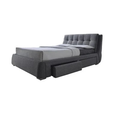Fenbrook Queen Tufted Upholstered Storage Bed Grey - 300523Q A-Z Store Nadia
