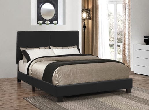 Muave Twin Upholstered Bed Black - 300558T A-Z Store Nadia