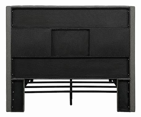 Bancroft Demi-Wing Upholstered California King Bed Grey - 301405KW A-Z Store Nadia