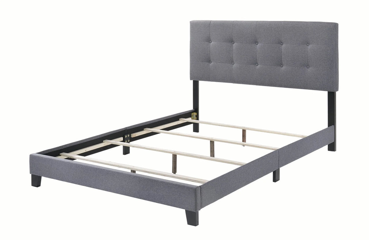 Mapes Tufted Upholstered Full Bed Grey - 305747F A-Z Store Nadia