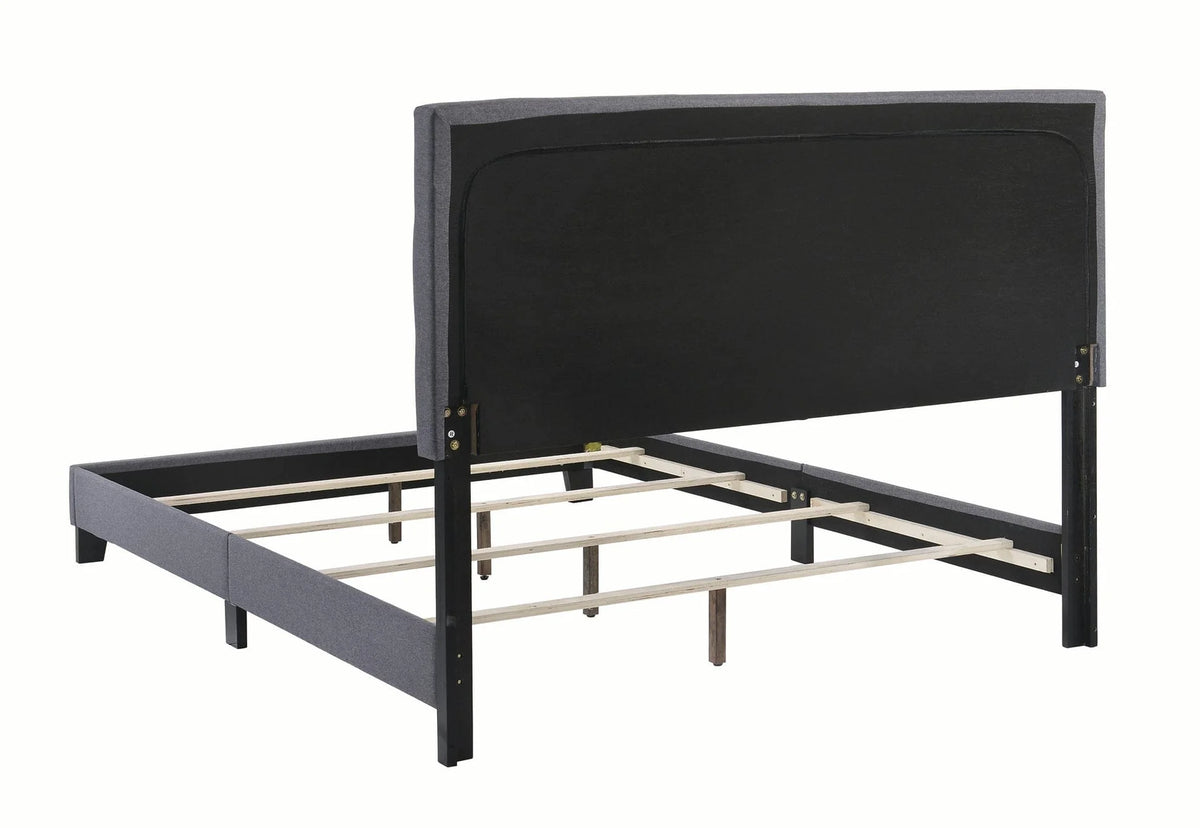 Mapes Tufted Upholstered Eastern King Bed Grey - 305747KE A-Z Store Nadia