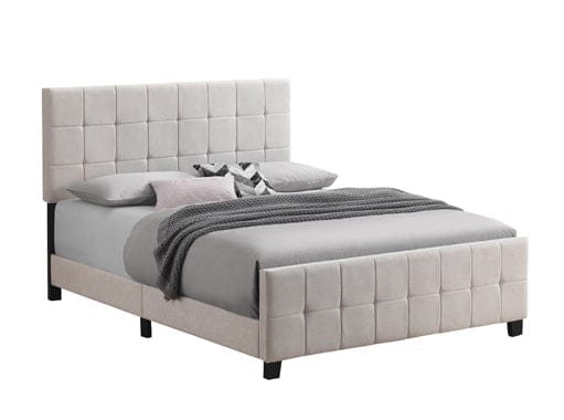Fairfield Eastern King Upholstered Panel Bed Beige - 305952KE A-Z Store Nadia