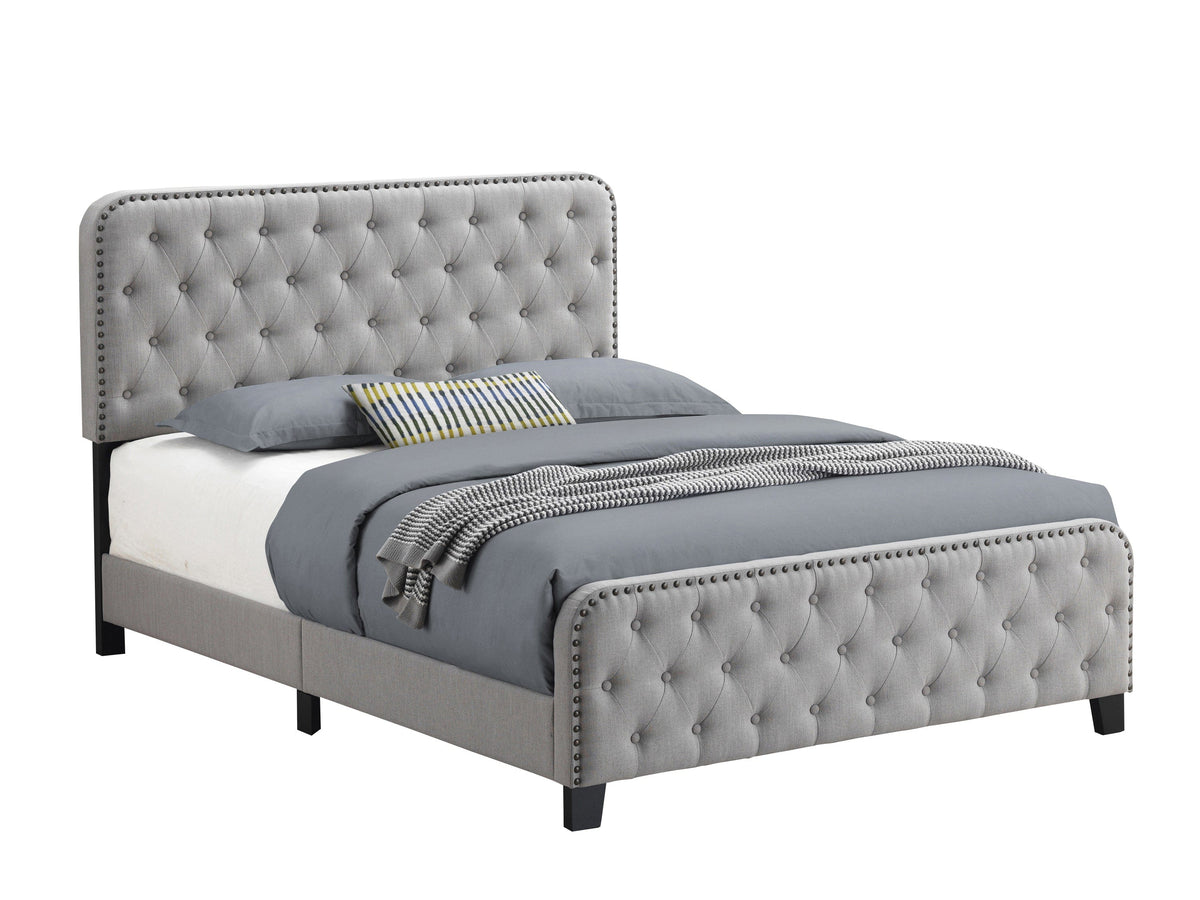 Littleton Queen Tufted Upholstered Bed Mineral - 305991Q A-Z Store Nadia