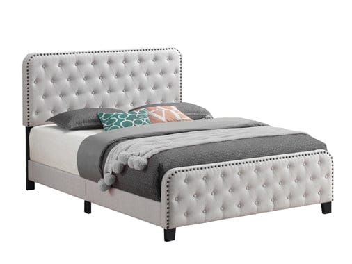 Littleton Queen Tufted Upholstered Bed Beige - 305992Q A-Z Store Nadia