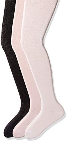 Essentials Girls' 3-Pack Cotton Tights
