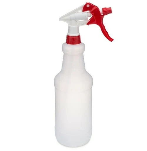 Natural 32 oz HDPE Plastic Spray Bottle