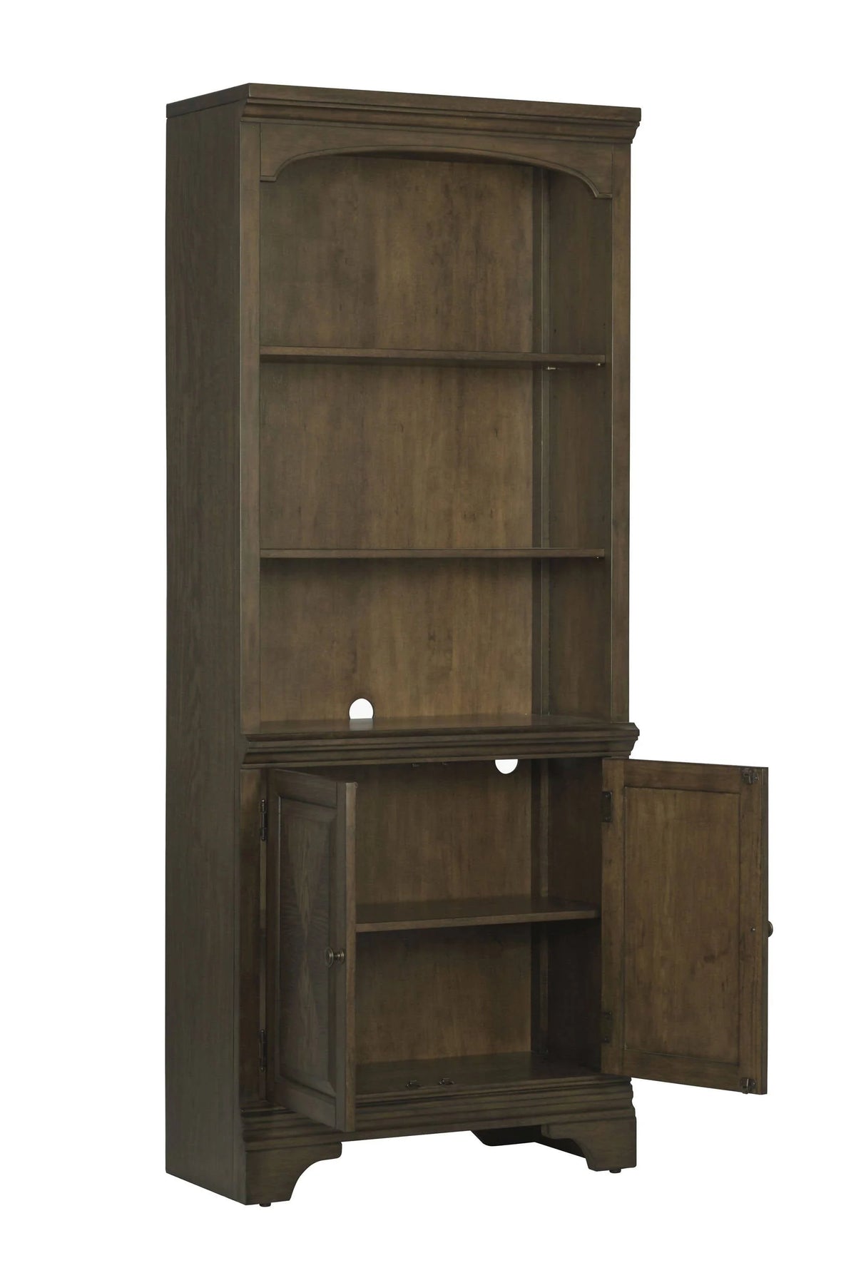 Hartshill Bookcase With Cabinet Burnished Oak - 881286 Pie's Variety Store