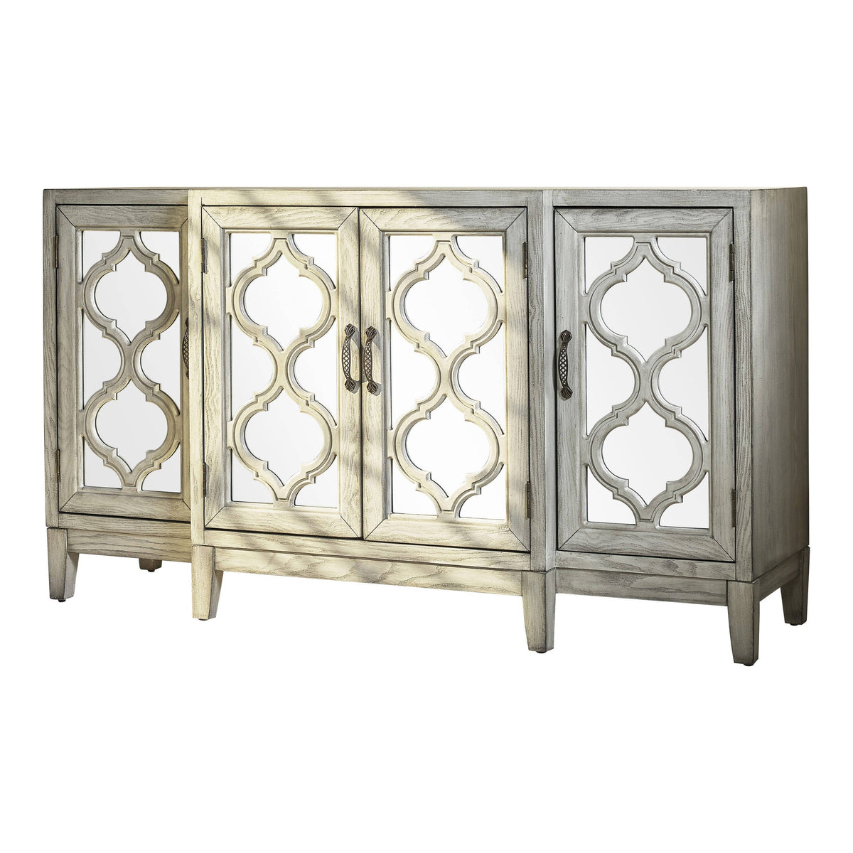 4-Door Accent Cabinet Antique White - 953376 Pie's Variety Store