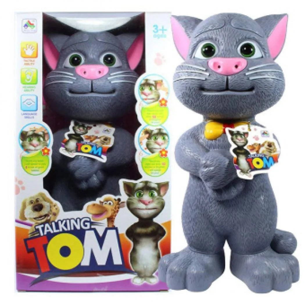 Talking Tom Plush Toy Touch & it will Talk Battery Operated - H215A Hannah Frederick