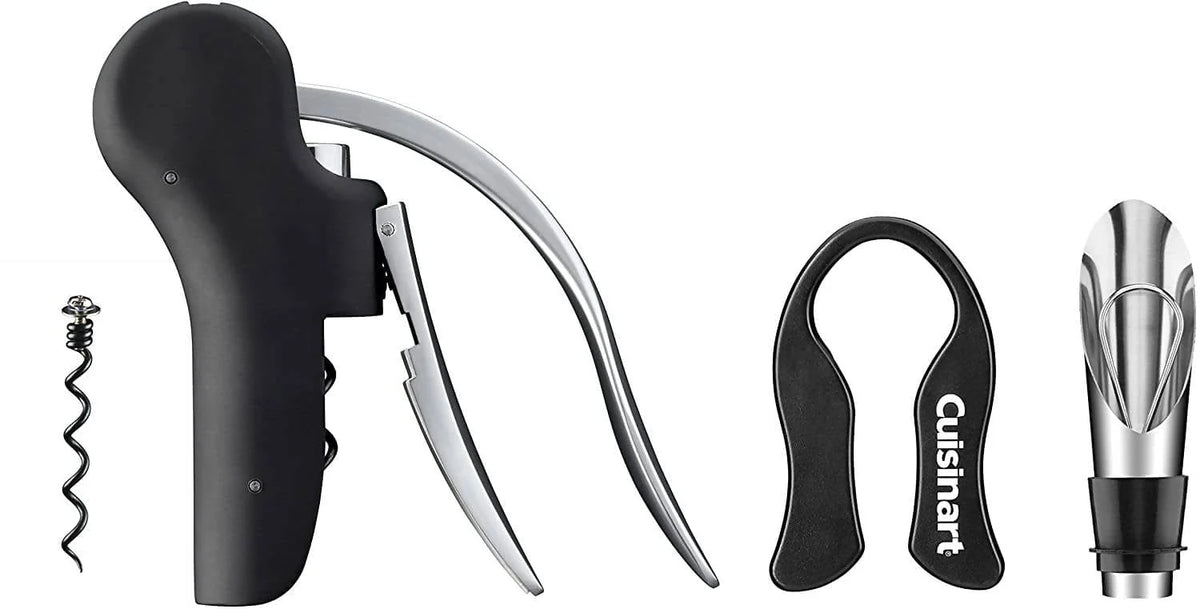 Cuisinart 4 Piece Wine Set (Black/Silver) - CU-CTG-00-4WS Pie's Variety Store