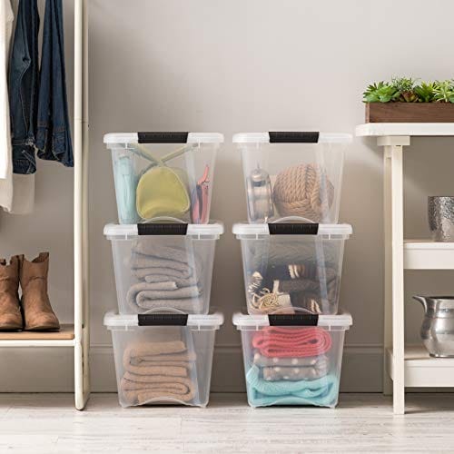 IRIS USA TB Clear Stack & Pull Storage Box