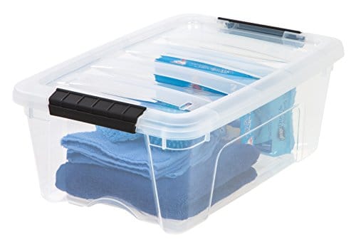 IRIS USA TB Clear Stack & Pull Storage Box