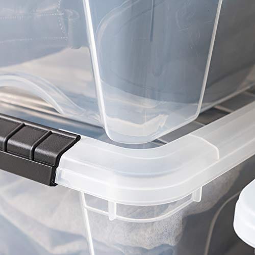 IRIS USA TB Clear Stack & Pull Storage Box