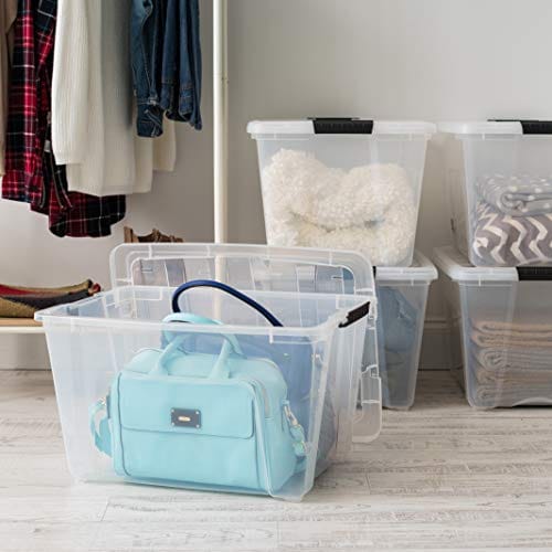 IRIS USA TB Clear Stack & Pull Storage Box