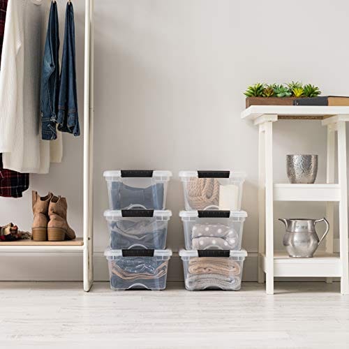 IRIS USA TB Clear Stack & Pull Storage Box