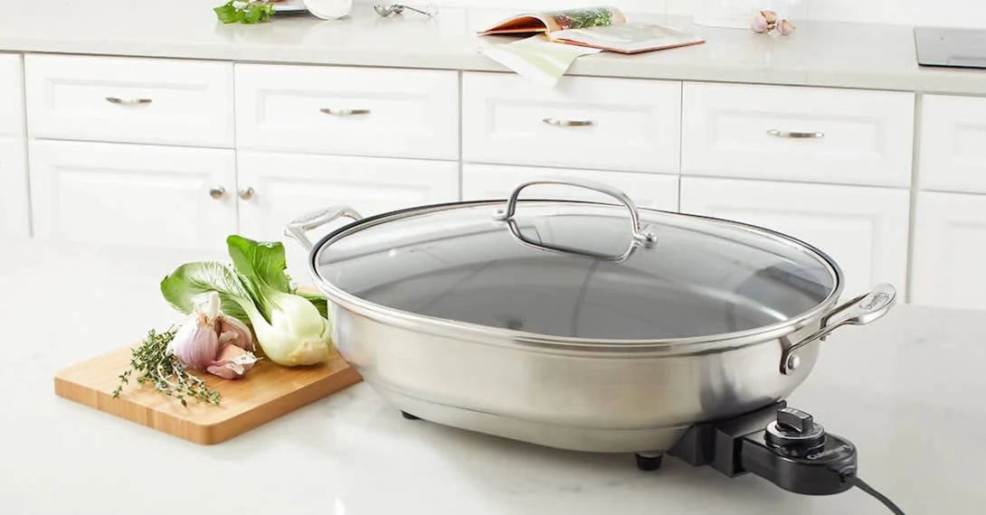 Cuisinart Electric Skillet is a must for every kitchen. It can roast