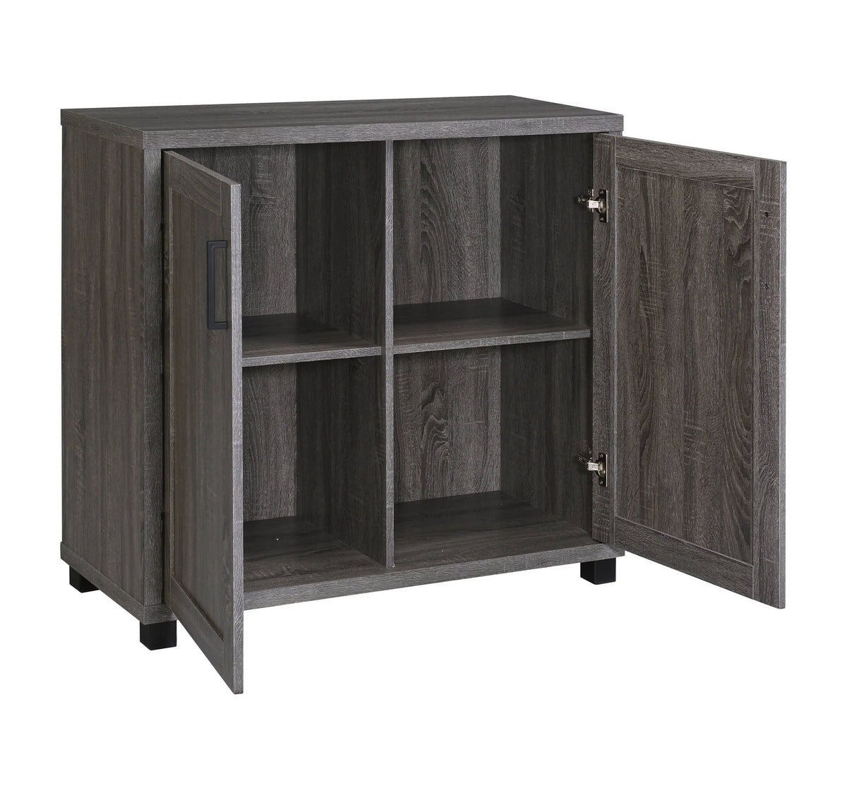 Wooden 2-Door Accent Cabinet Weathered Grey - 951046 Pie's Variety Store