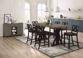 Counter Height Stool with Footrest Black - 193499 Pie's Variety Store