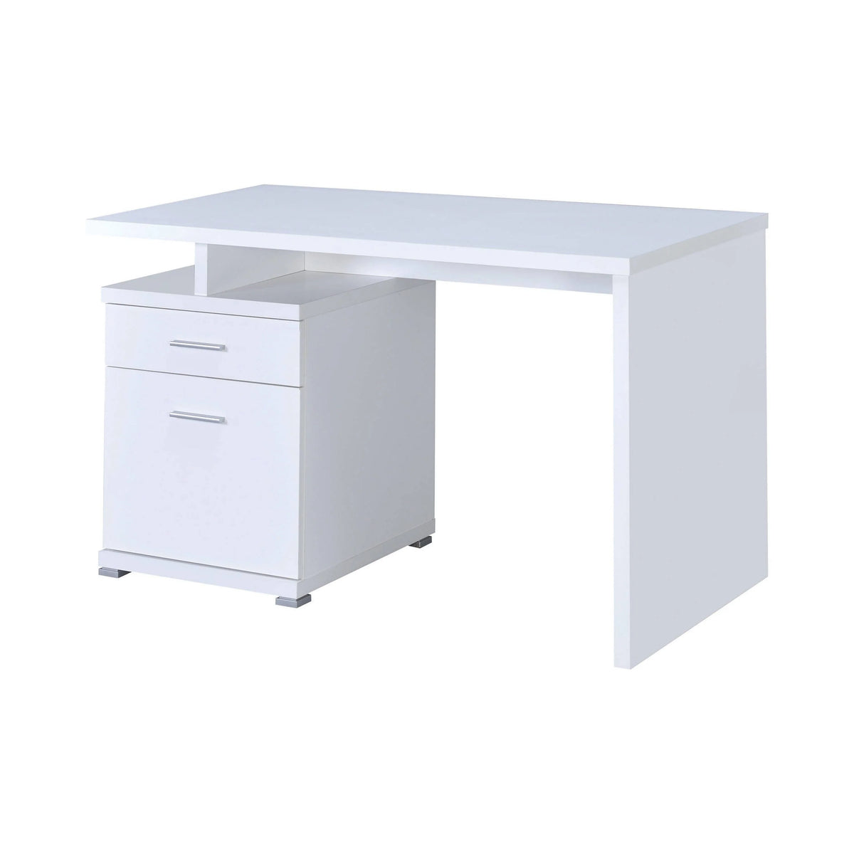Irving 2-Drawer Office Desk With Cabinet Cappuccino - 800109 Pie's Variety Store