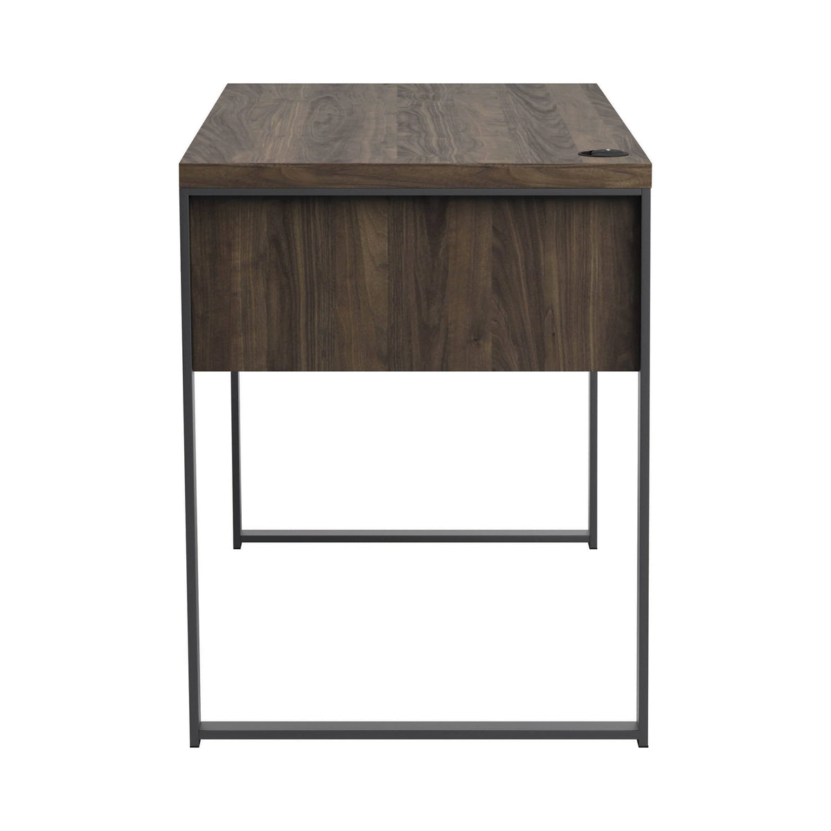 Pattinson 3-Drawer Writing Desk Aged Walnut And Gunmetal - 803370 Pie's Variety Store