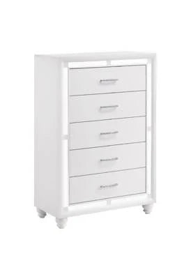 Whitaker 5-Drawer Chest White - 223335 Pie's Variety Store