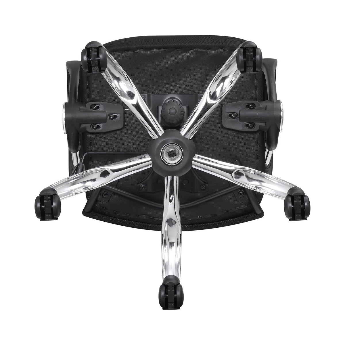 Office Chair With Mesh Backrest Black And Chrome - 801319 Pie's Variety Store