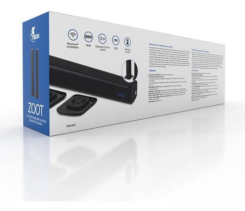 X-TECH ZOOT 2.0 DETACHABLE SOUNDBAR - XTS-810 Pie's Variety Store