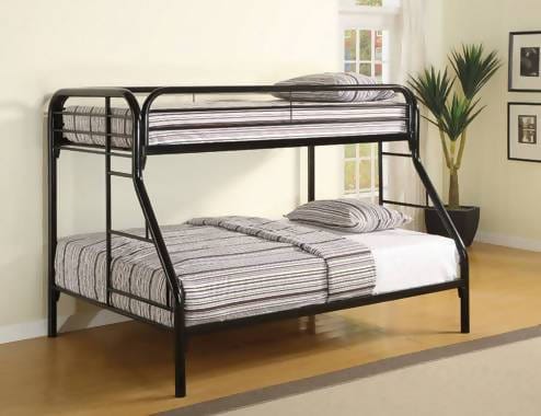 Morgan Twin Over Full Bunk Bed Black - 2258K A-Z Store Nadia