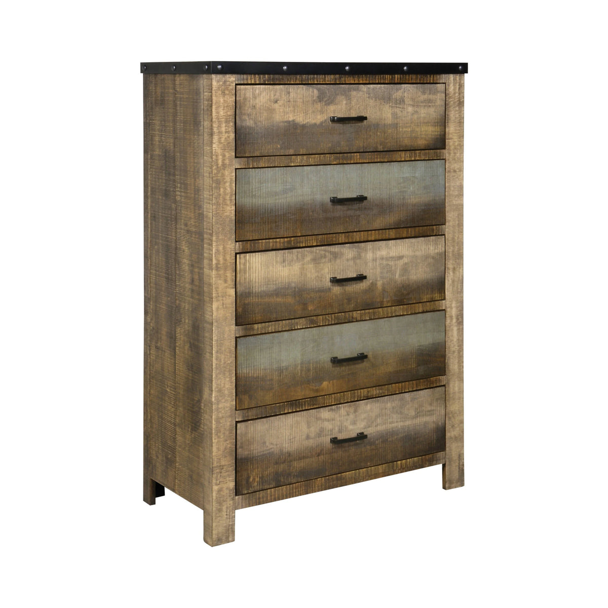 Sembene 5-Drawer Chest Antique Multi-Color Collection: You'll Love The Design Of This Chest