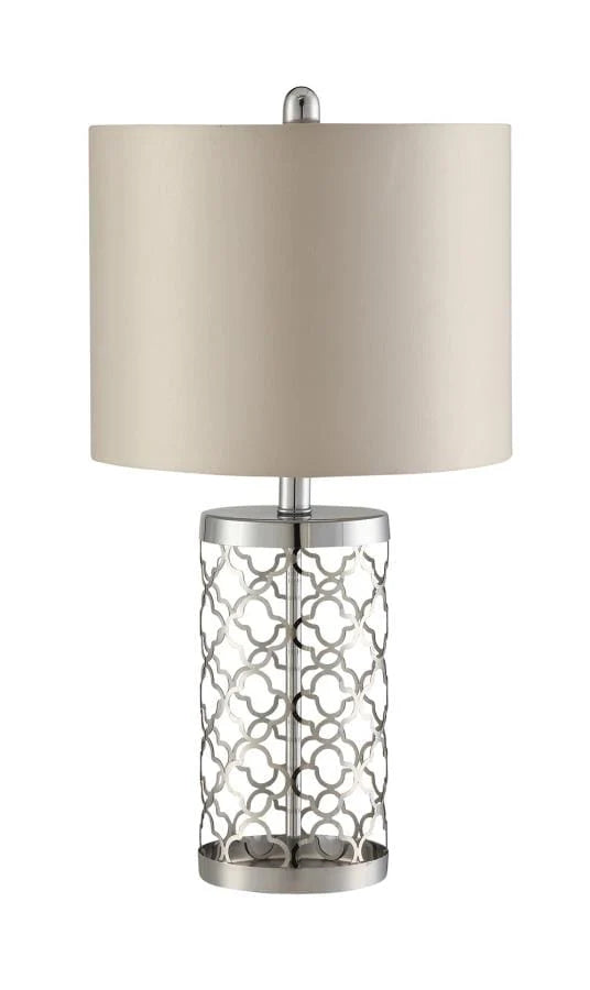 Drum Table Lamp Light Gold And Beige - 901314 COSMEGA