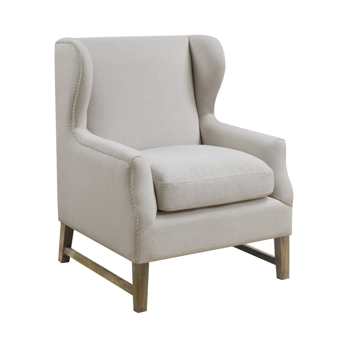 Wing Back Accent Chair Cream - 902490 ebuystt