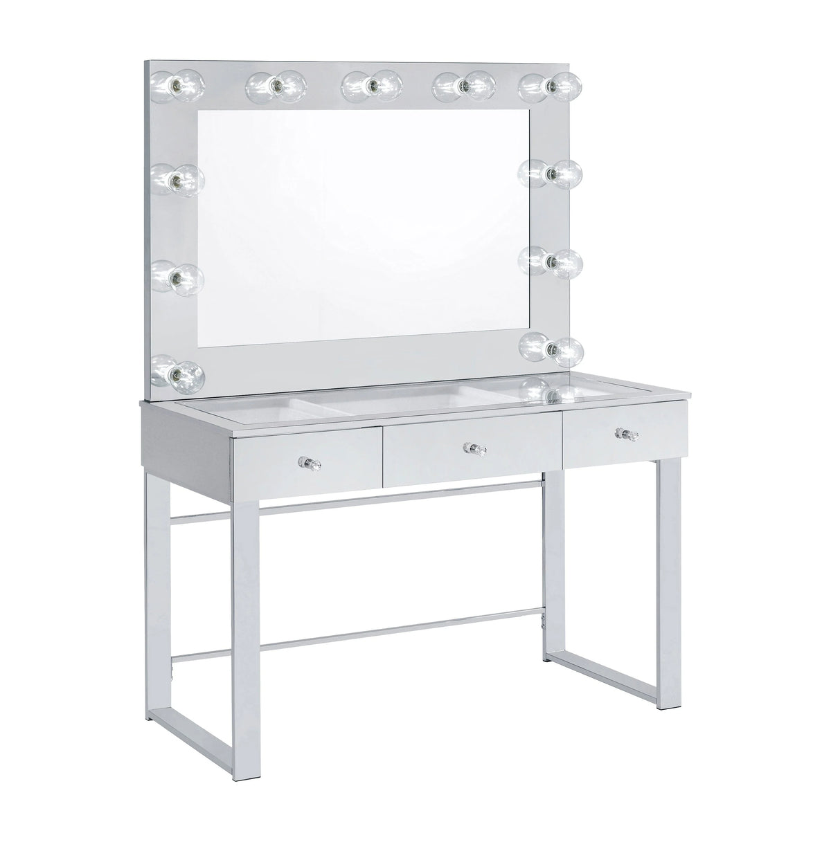 this modern vanity set features a stunning mirror paneled design that reflects surrounding hues- 935934 coastmega
