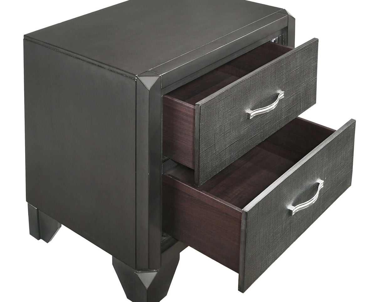 Noma 2-Drawer Nightstand Caviar - 215902 Pie's Variety Store