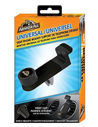Armorall Universal Car Vent Holder Clip Phone Mount/Black