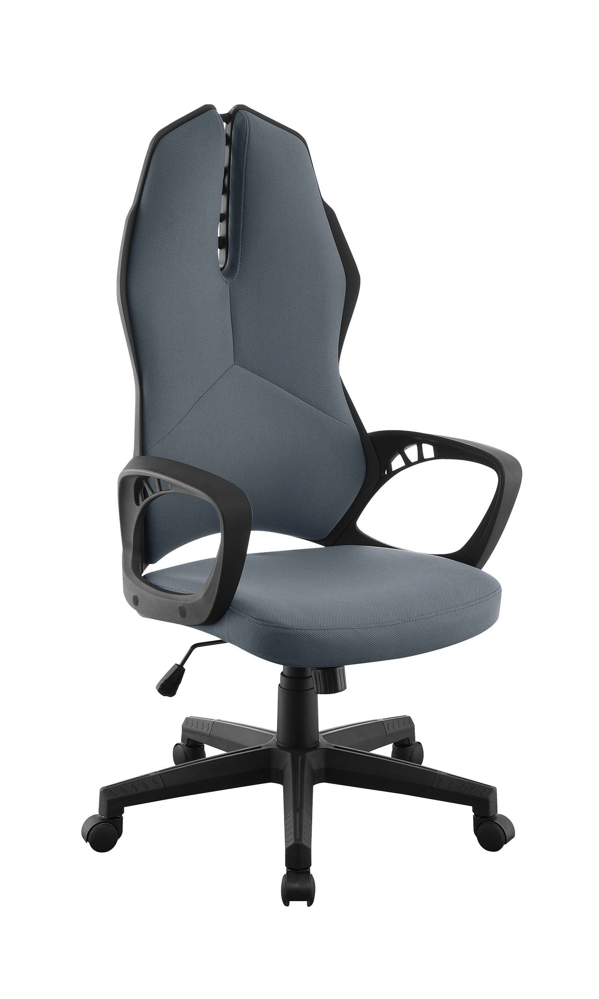 Upholstered Office Chair Dark Grey And Black - 881366 Pie's Variety Store