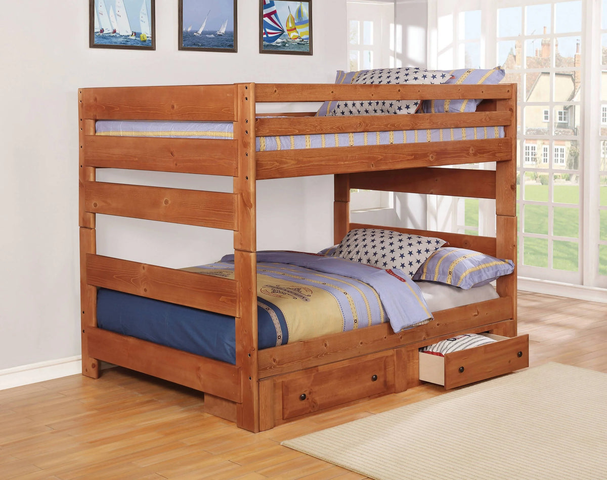 Wrangle Hill 2-Drawer Under Bed Storage Amber Wash - 460097 A-Z Store Nadia