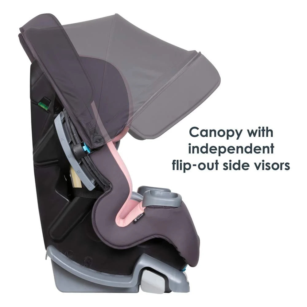 Baby Trend Cover Me 4 In 1 Convertible Car Seat Quartz Pink: integrated patented height and angle adjustable UPF 50+ canopy for full in-car shade protection - CV89D09B ebuystt